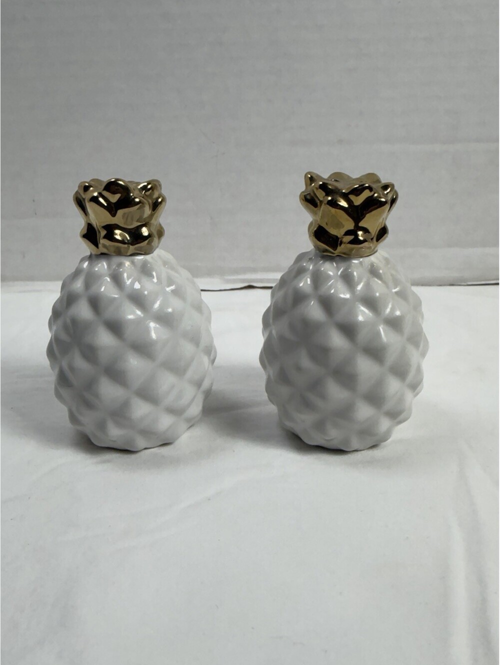 Target Threshold White & Gold Ceramic Pineapple Salt & Pepper Shakers